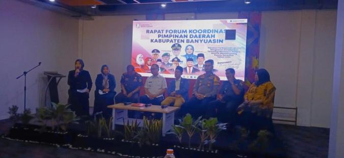 Polres Banyuasin Hadiri Rakor dan Launching Aplikasi Monalisa, Wujudkan Pemilu 2024 Aman.