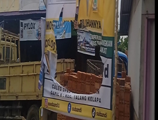 Timses Salah Satu Caleg Pemilu 2024,Laporkan Pengrusakan Banner nya, Oleh Oknum Tidak bertanggung Jawab.